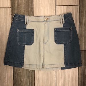 Patch work denim skirt!!